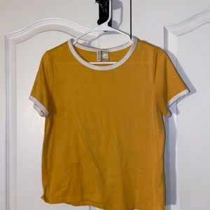 Bright Yellow Ringer Tee